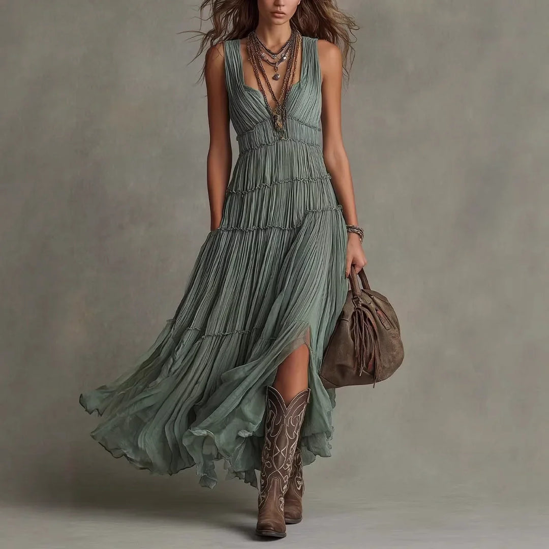 Wrenna Tiered Boho Maxi Dress