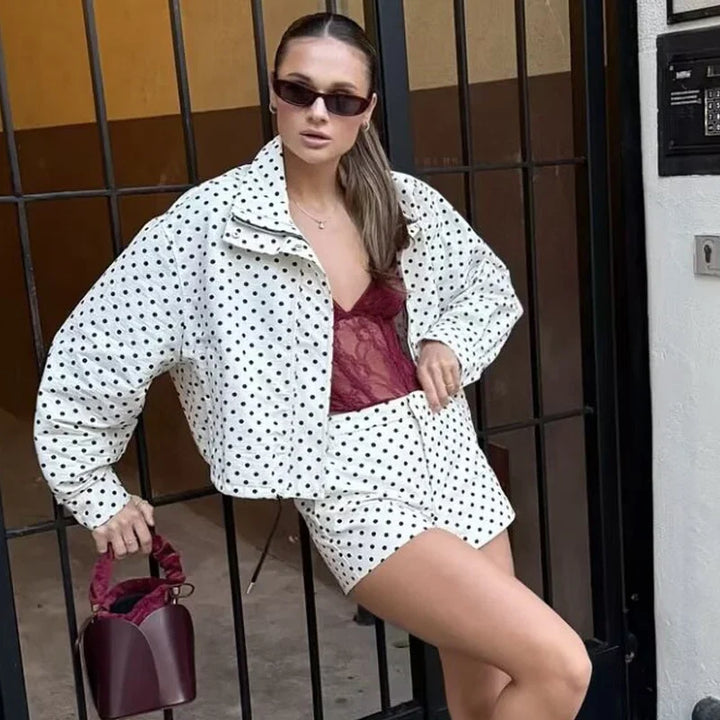 Darlene Cropped Bomber Jacket