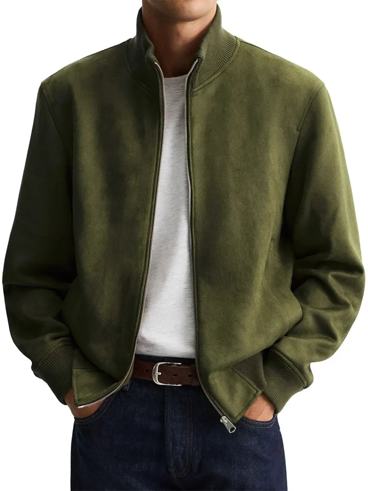 Felix Suede Look Bomber Jacket