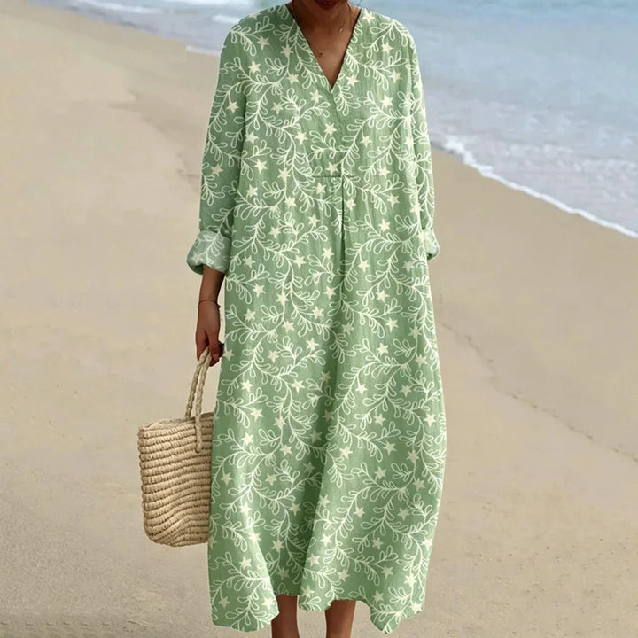 Elisia Boho Print Maxi Dress