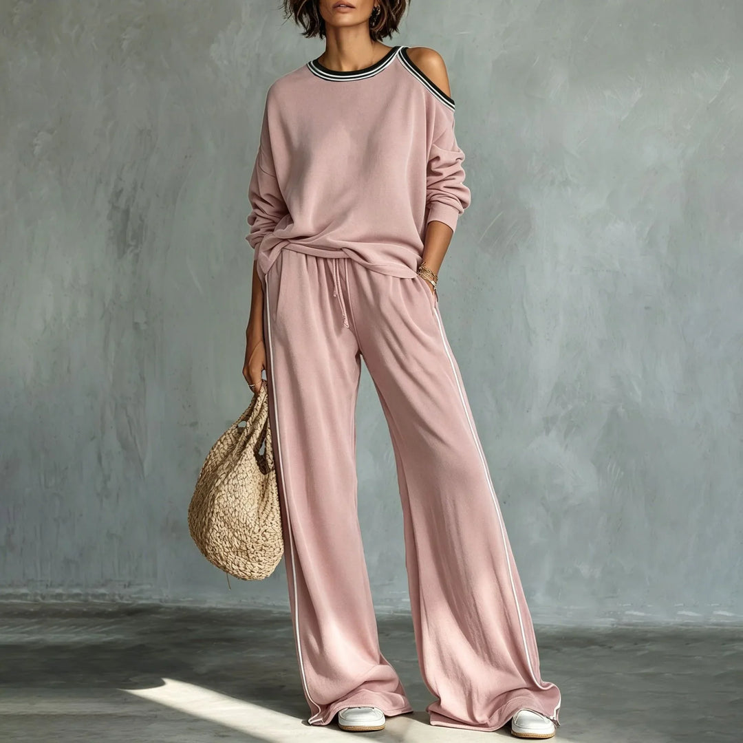 Britney Cold Shoulder Lounge Set