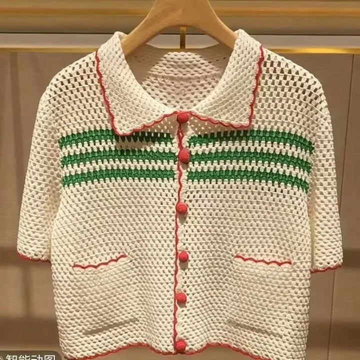Alicia Crochet Knitted Blouse