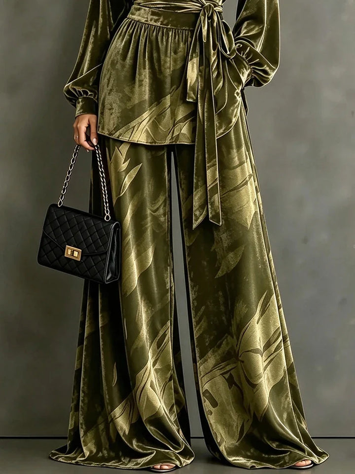 Oriella Velvet Wrap Front Set