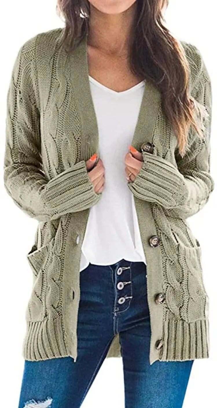 Briony Cable Knit Cardigan