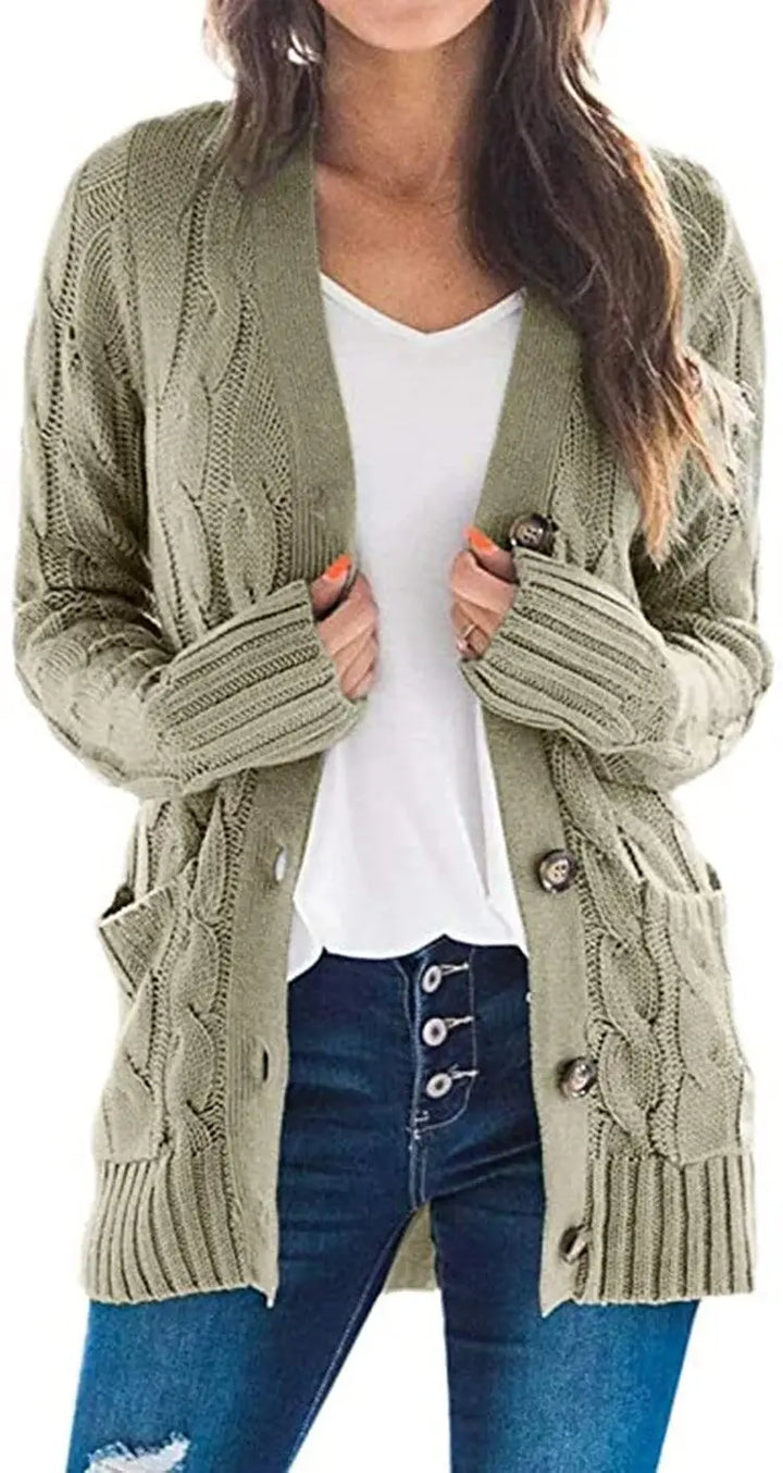 Briony Cable Knit Cardigan