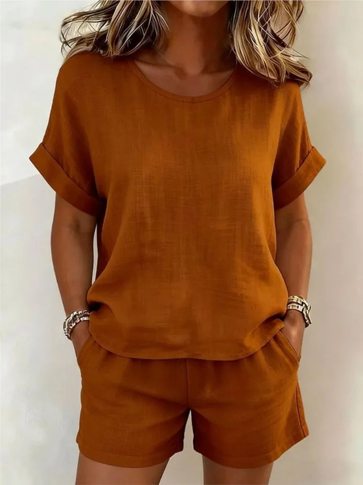 Britney Casual Two-Piece Shorts Set