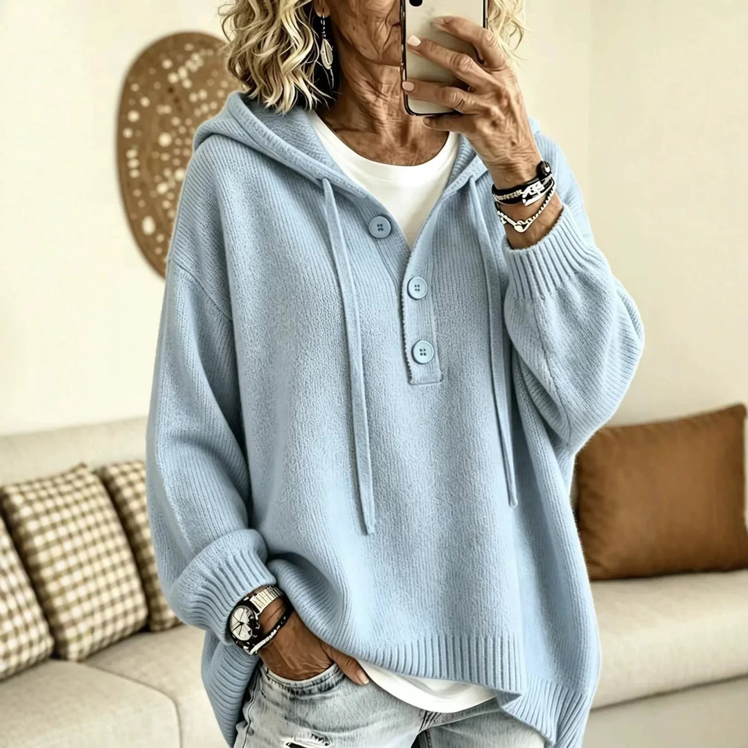 Sylvie Button Placket Hoodie
