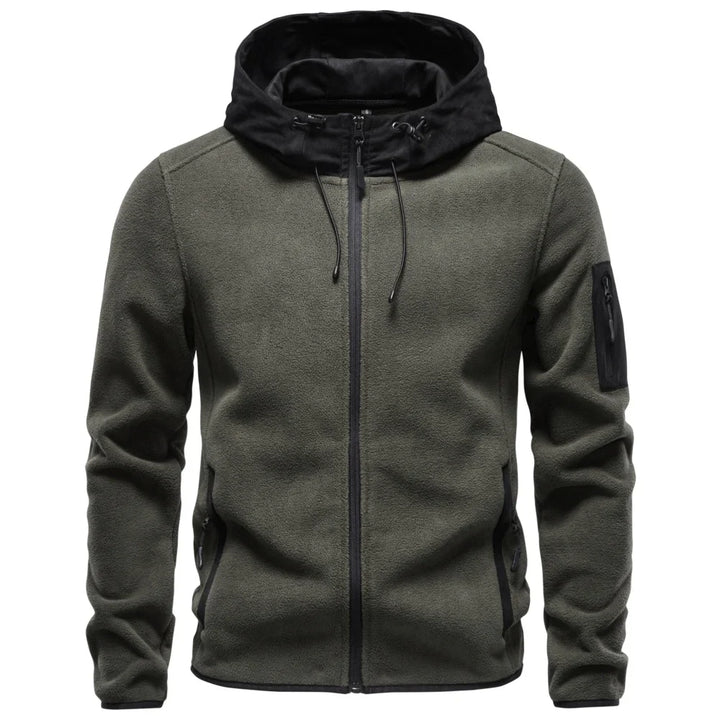Hadrian Drawstring Hood Fleece Jacket