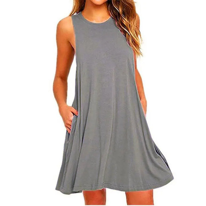 Liliana Sleeveless Swing Mini Dress