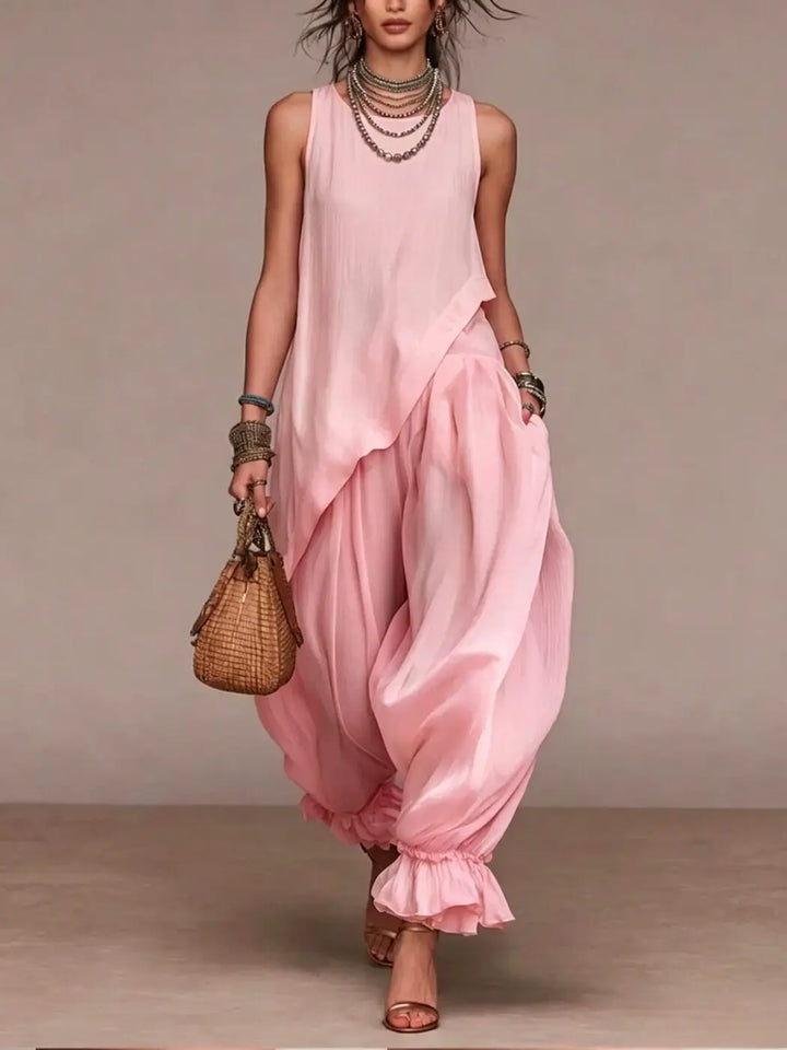 Jasmine Relaxed Harem Two-Piece Set