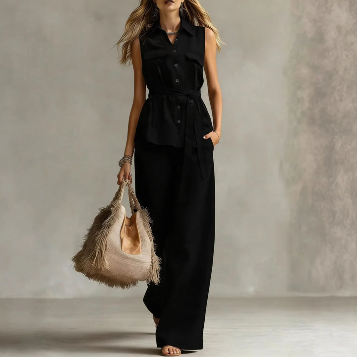 Jacqualine Elegant Relaxed Matching Set