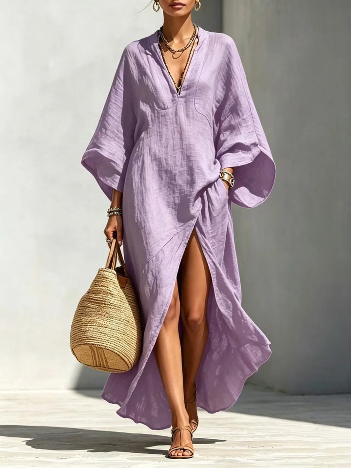 Rhiannon High Slit Boho Maxi Dress