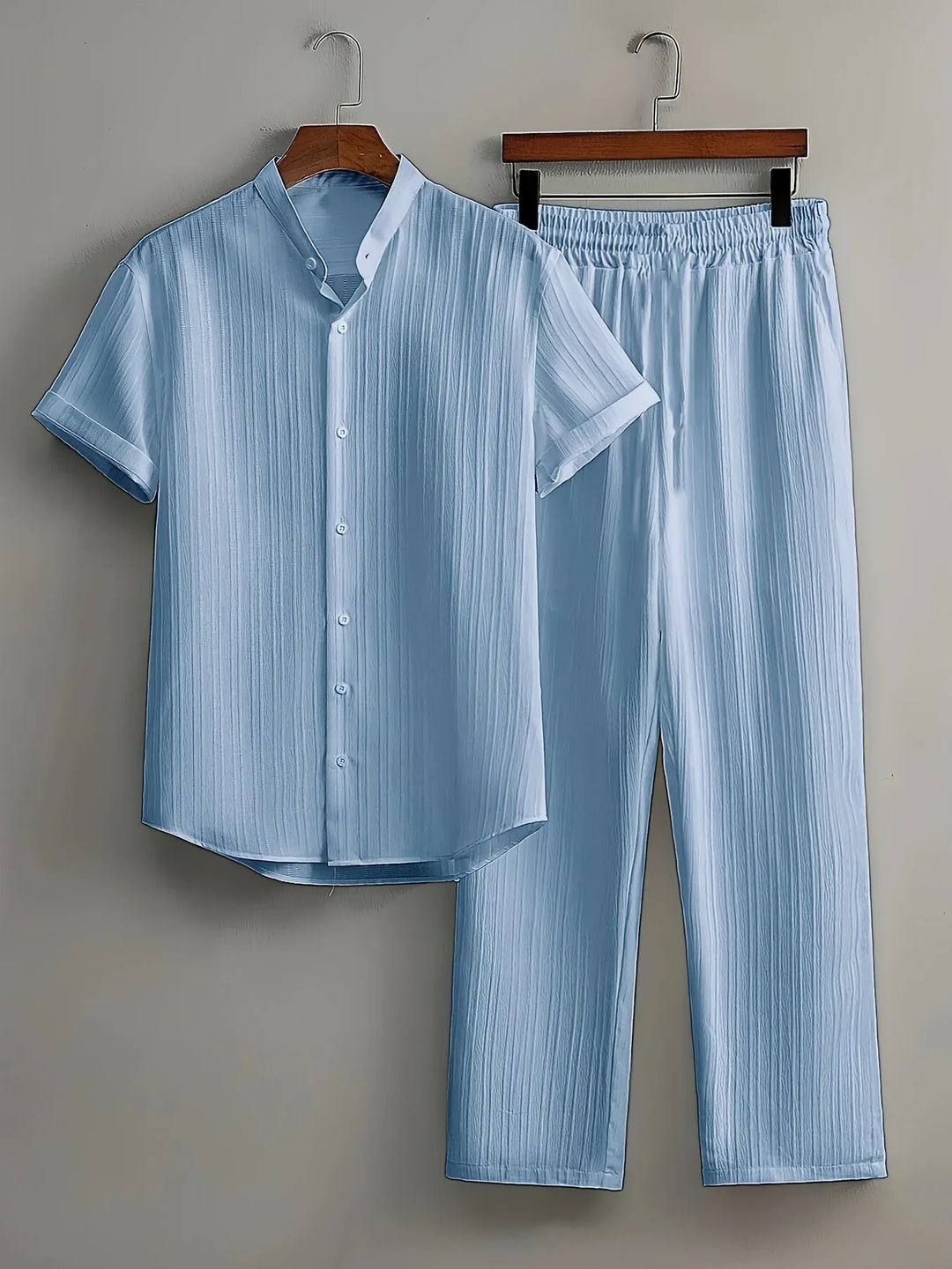 Brooks Comfortable Button Down Pants Set