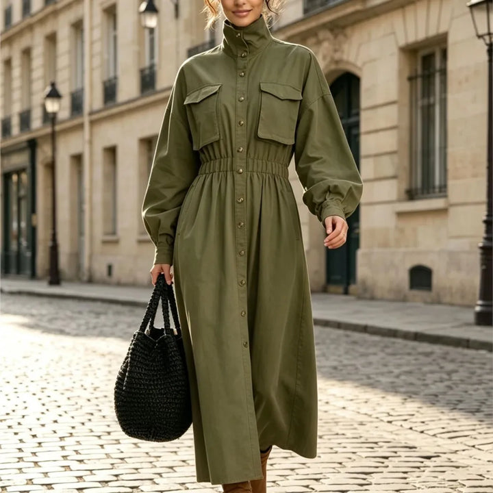 Harriet Flap Pocket Shirt Dress