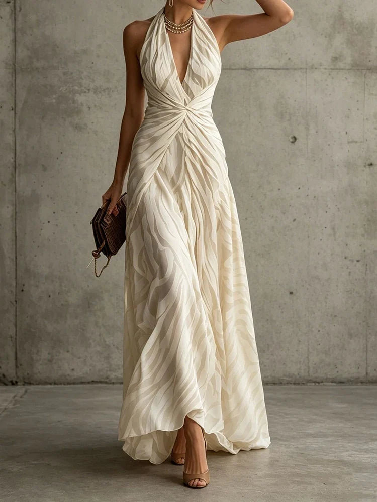 Marielena Twisted Waist Maxi Dress
