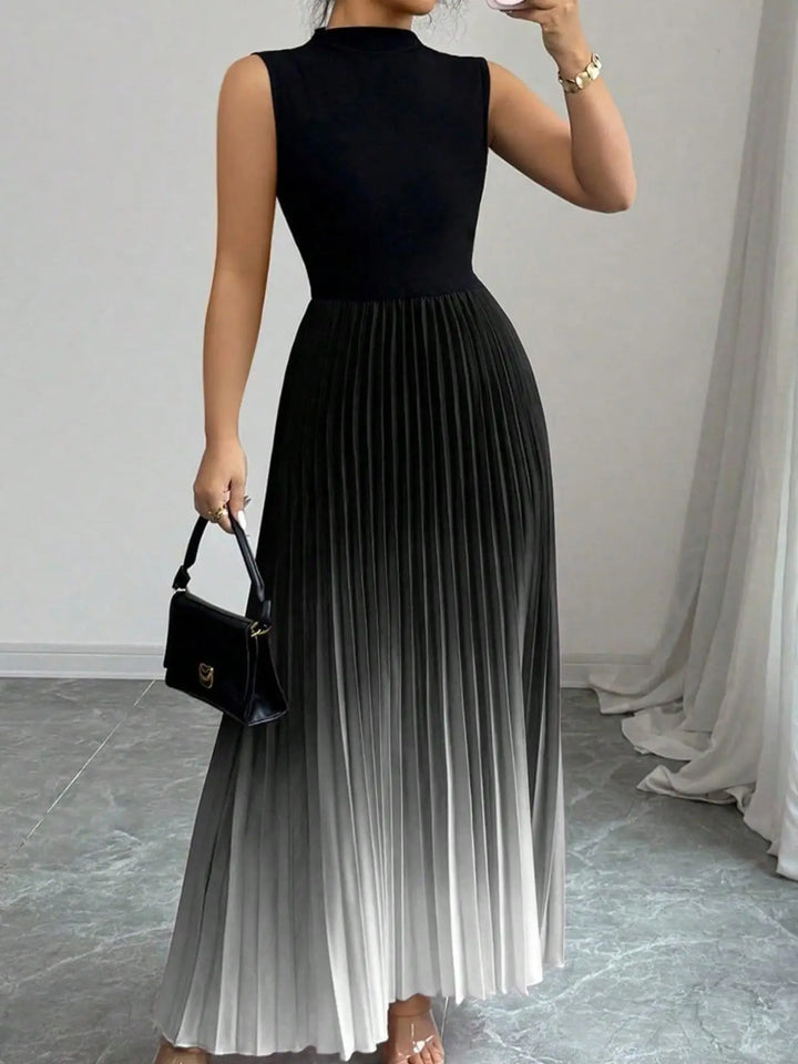 Zenaida Pleated Maxi Wedding Guest Dress