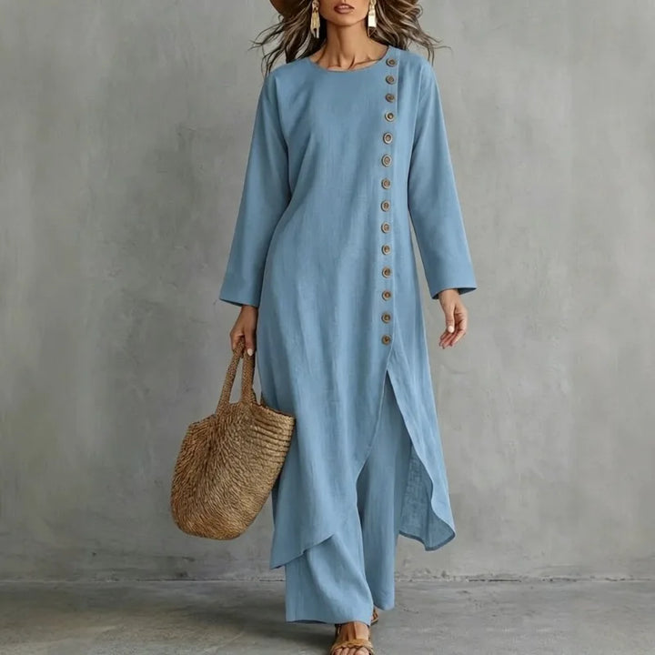 Verity Asymmetric Button Placket Set