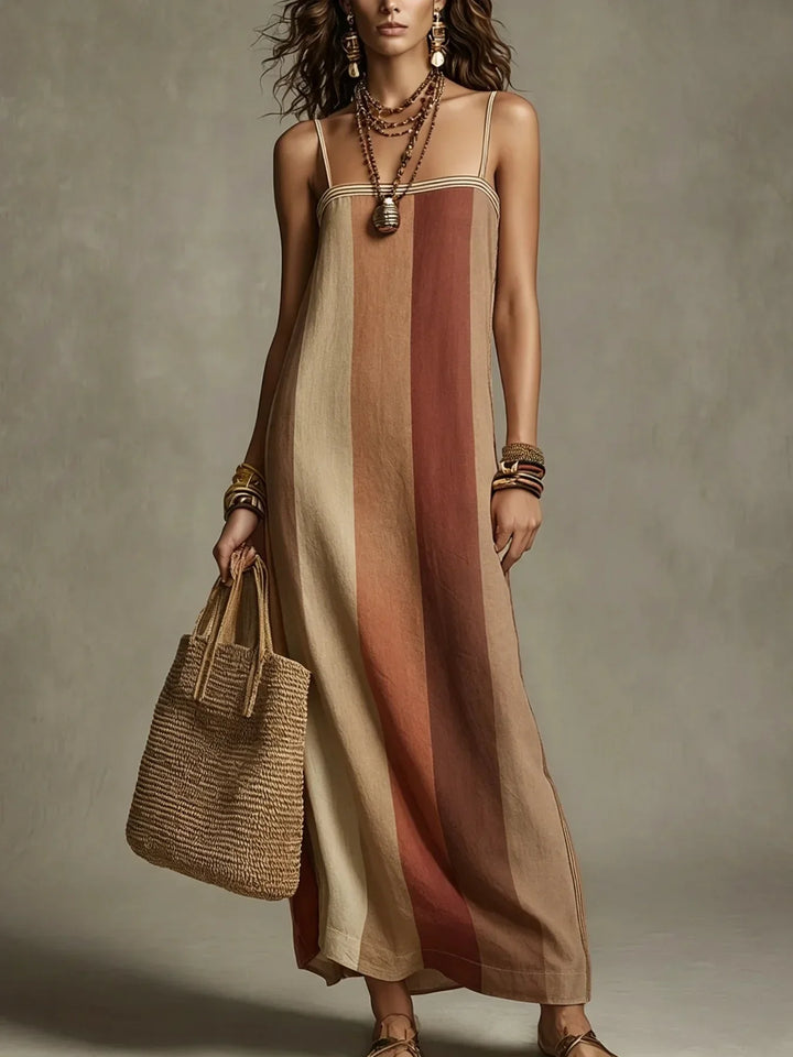 Rowena Elegant Spaghetti Strap Maxi Dress