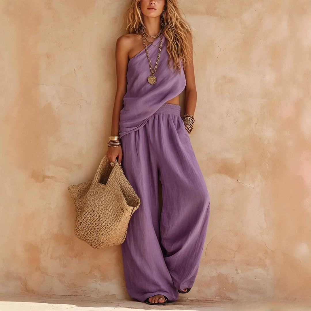 Brenda One Shoulder Lounge Set