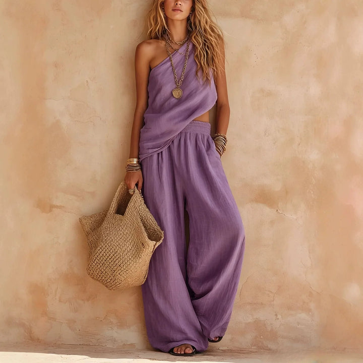 Brenda One Shoulder Lounge Set