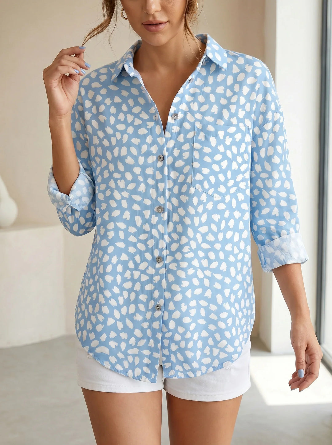 Noelle V Neck Floral Blouse