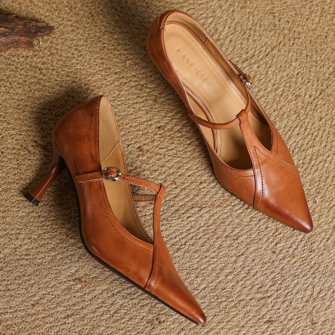 Sandra Leather Pumps