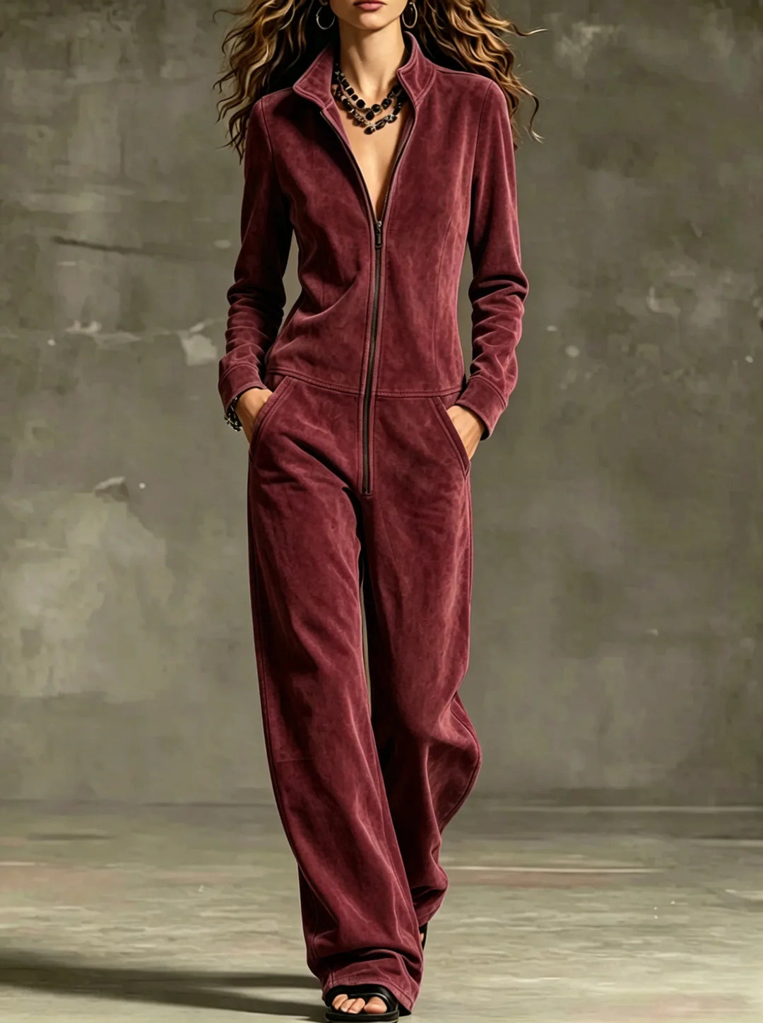 Tamsin Front Zip Jumpsuit
