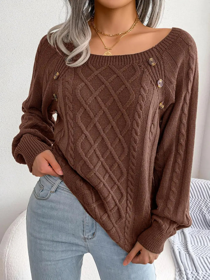 Talia Square Neck Sweater