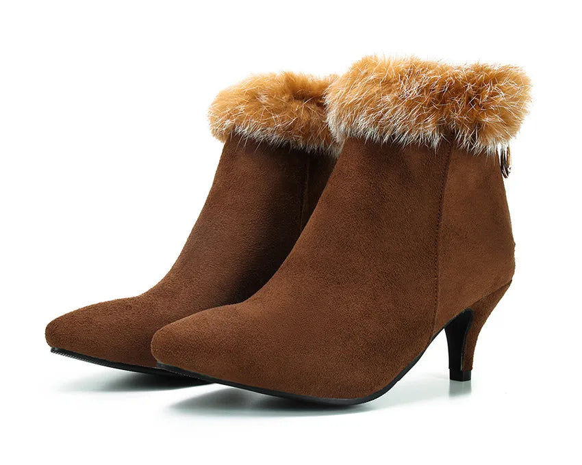 Sorena Fur Ankle Boots