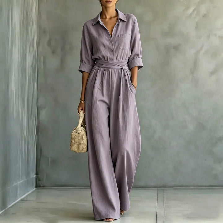 Juliana Casual Wide Leg Jumpsuit