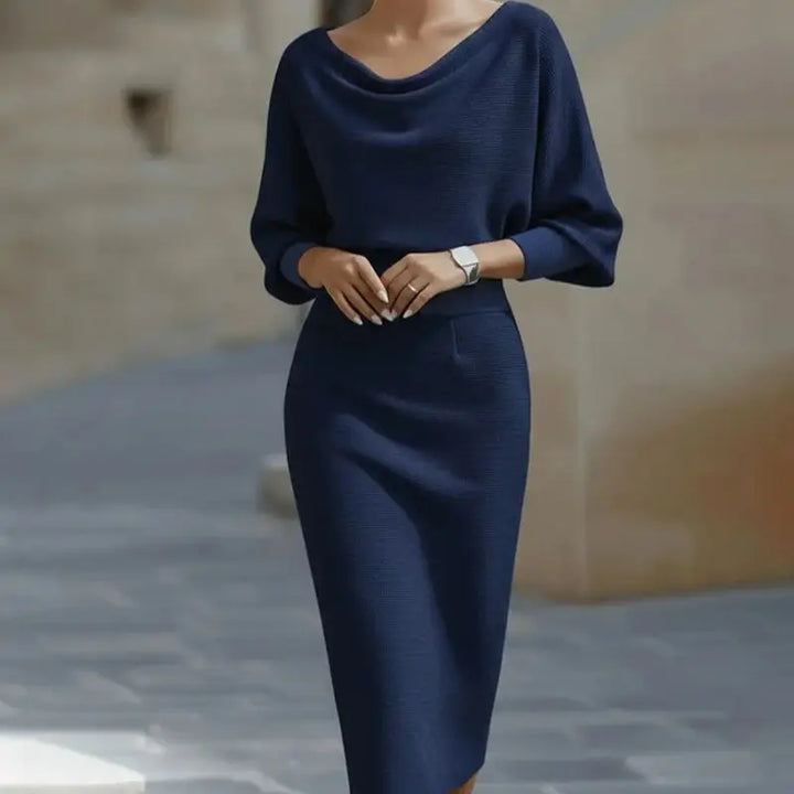 Freya Cowl Neck Midi Dress