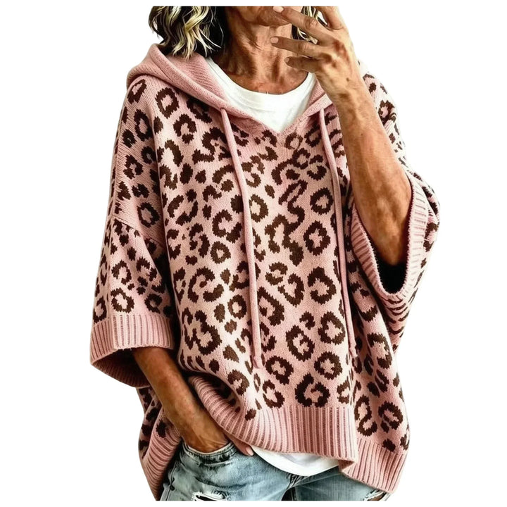 Fanny Drawstring Leopard Hoodie