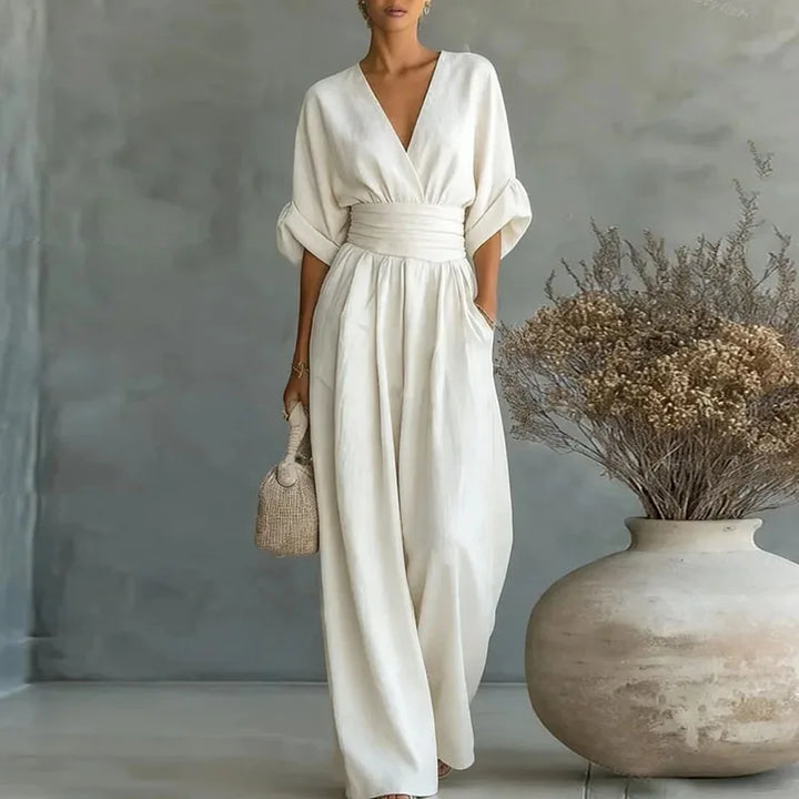 Helena V Neck Summer Jumpsuit
