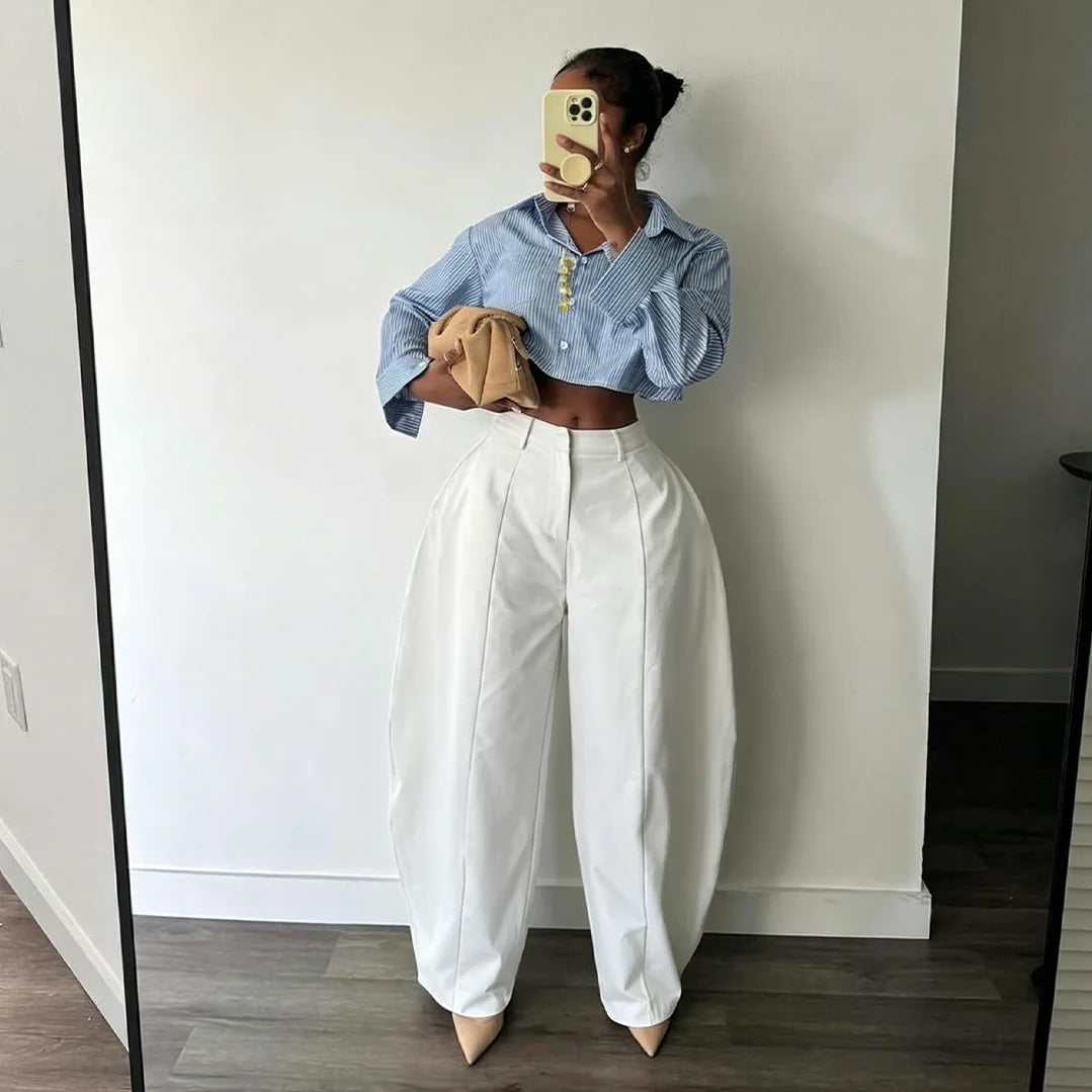 Shannon Barrel Leg Trousers