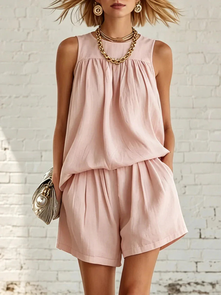 Lydia Casual Relaxed Shorts Set