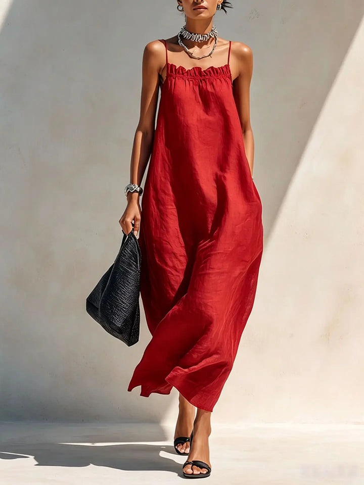 Eloise Linen Summer Maxi Dress