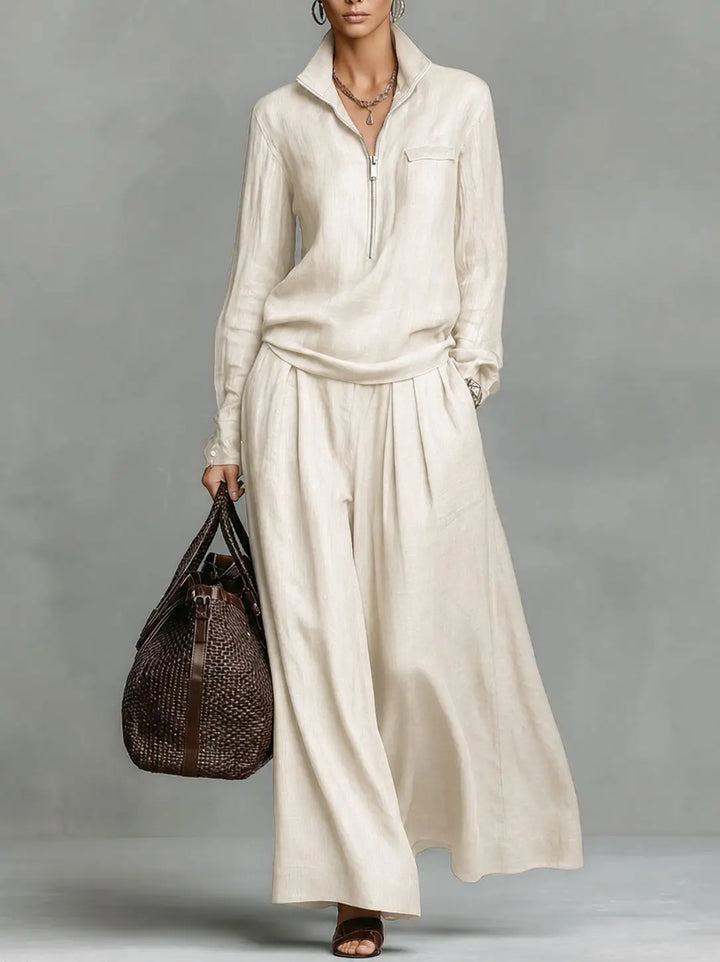 Isla Relaxed Wide Leg Pant Set