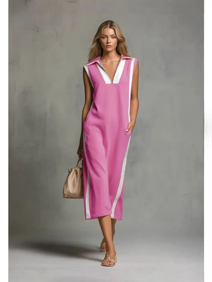 Eloise V Neck Maxi Shirt Dress