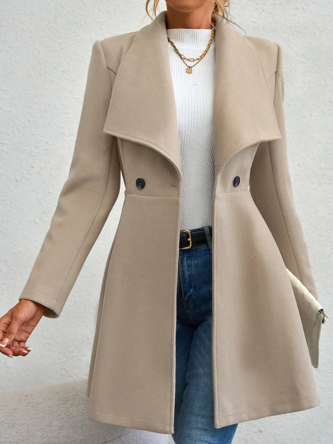 Fenley Waterfall Collar Coat