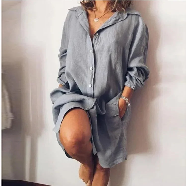 Ria Pocket Shirt Mini Dress