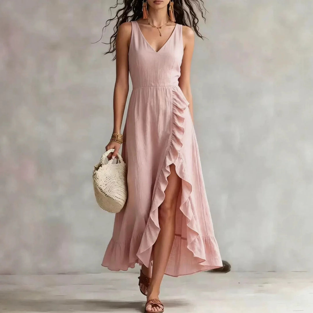 Estrella Lace Hem Maxi Dress