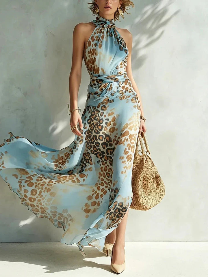 Aileen Leopard Print Maxi Dress