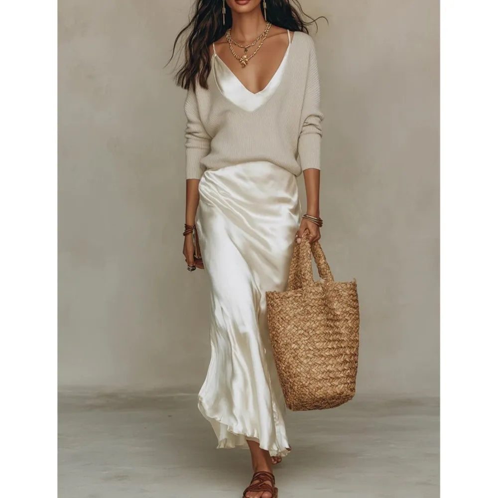 Denise Silk Skirt Set
