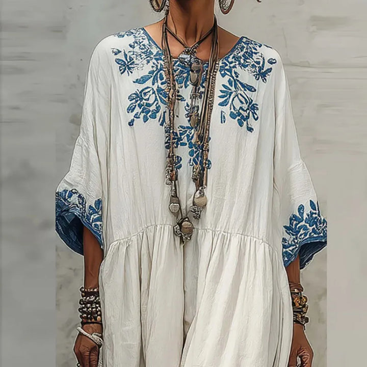 Julia Embroidered Kaftan Dress