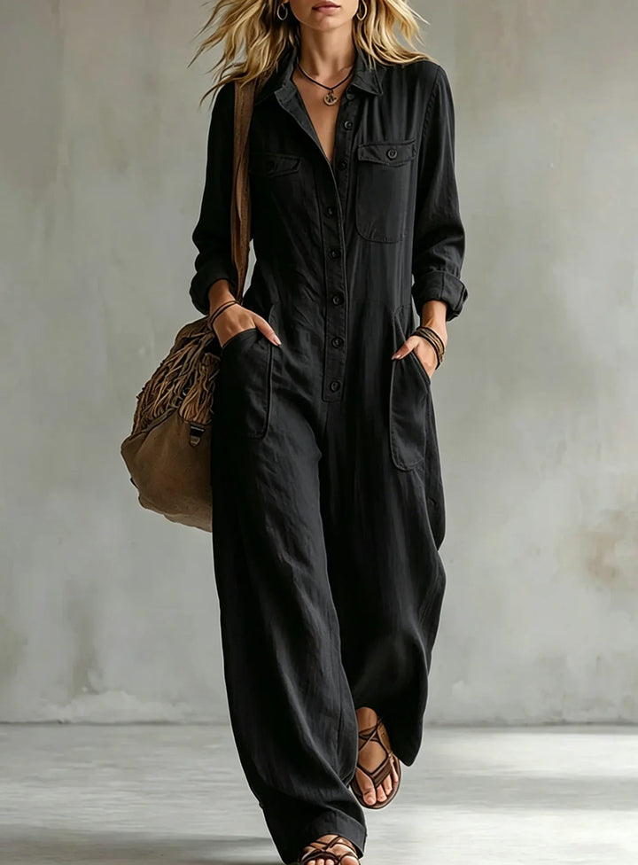 Harlan Wide Leg Utility Jumpsuit