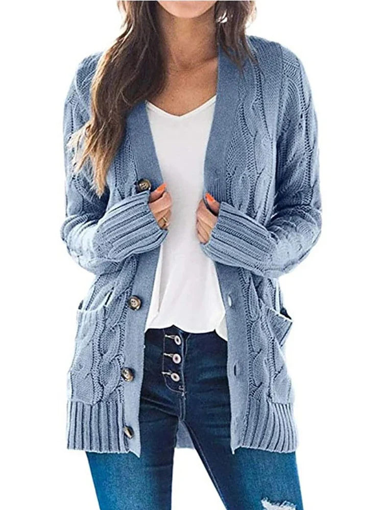 Briony Cable Knit Cardigan