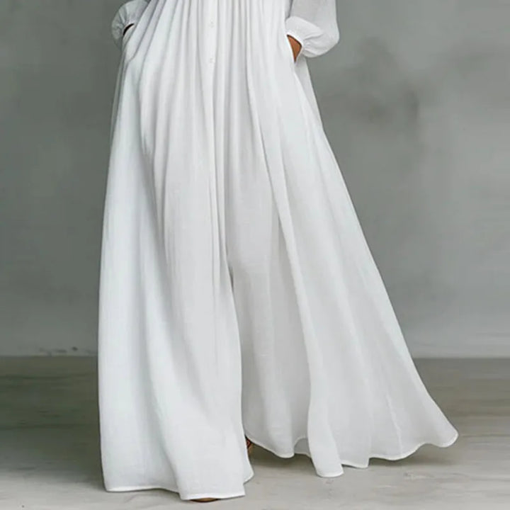 Delphina Flowing Pleated Maxi Dress