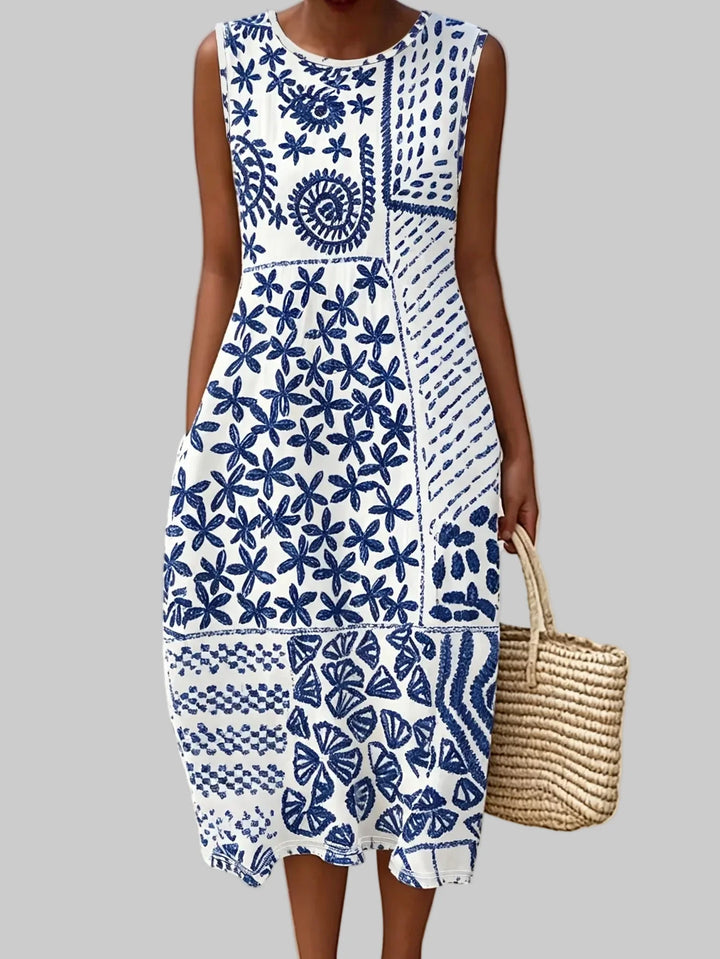 Petraia Bohemian Floral Midi Dress