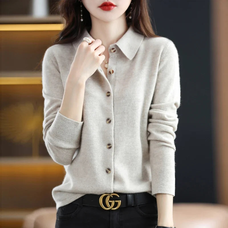Auden Polo Button Front Cardigan