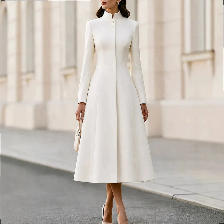 Wynne Stand Collar Coat Dress